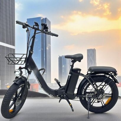 صورة دراجة كهربائية رياضية للكبار بكفرات عريضة ومقعدين